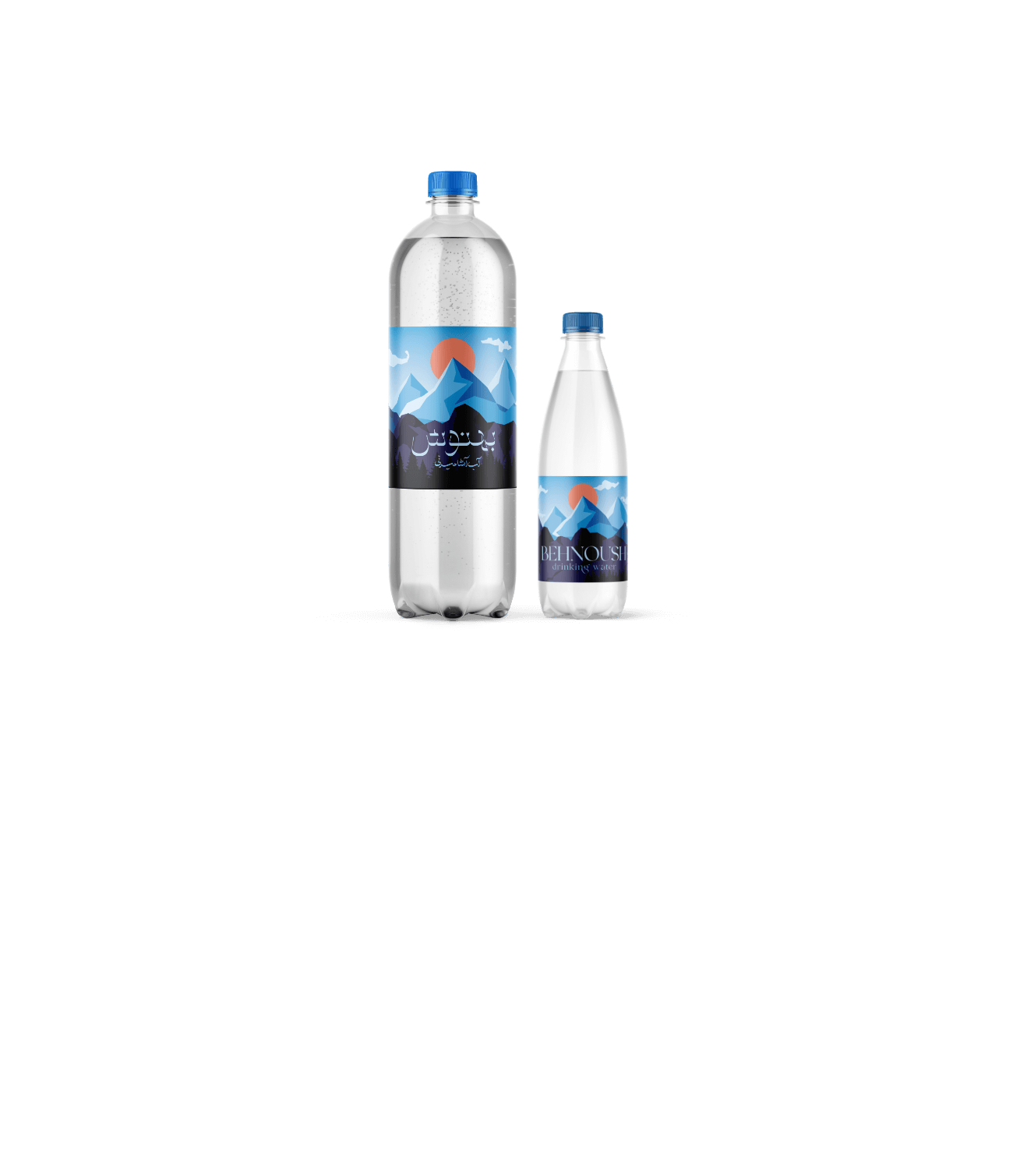 طراحی بسته بندی نوشیدنی آب معدنی نوشیدنی بهنوش - گروه طراحان نهاکی packaging design BEHNOUSH WATER behnoosh - nahaki design team
