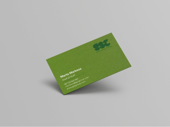 طراحی اوراق اداری شرکت بازرگانی چند ملیتی GST - گروه طراحان نهاکی business stationery Green Sunco Trading GST - nahaki design team