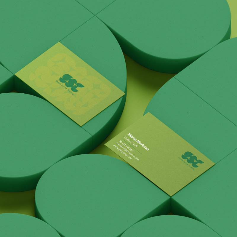 طراحی برندینگ شرکت بازرگانی چند ملیتی GST - گروه طراحان نهاکی branding Green Sunco Trading GST - nahaki design team